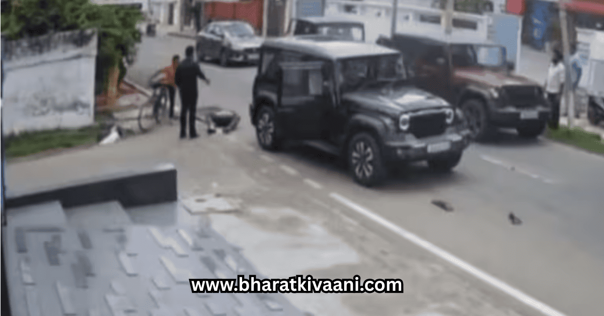 जम्मू में Thar से मारी टक्कर
